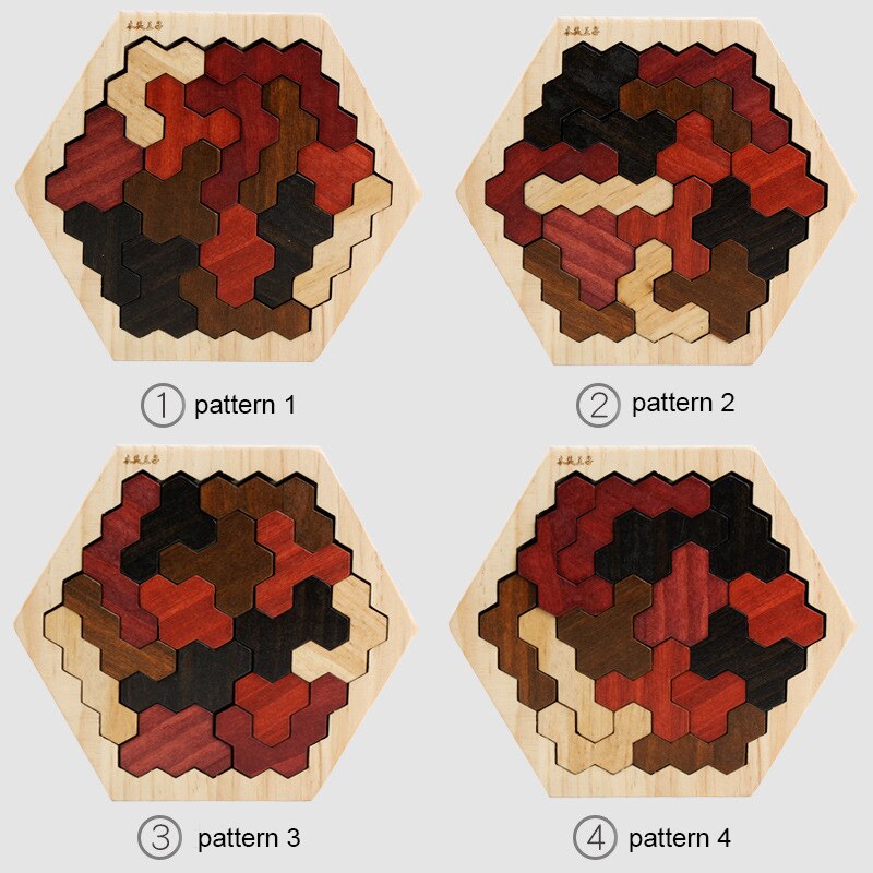 Houten Tangram Jigsaw Brain Tetris Game Puzzel Bloacks Voorschoolse Kinderen Spelen Training Voor Kinderen Beste Cadeaus