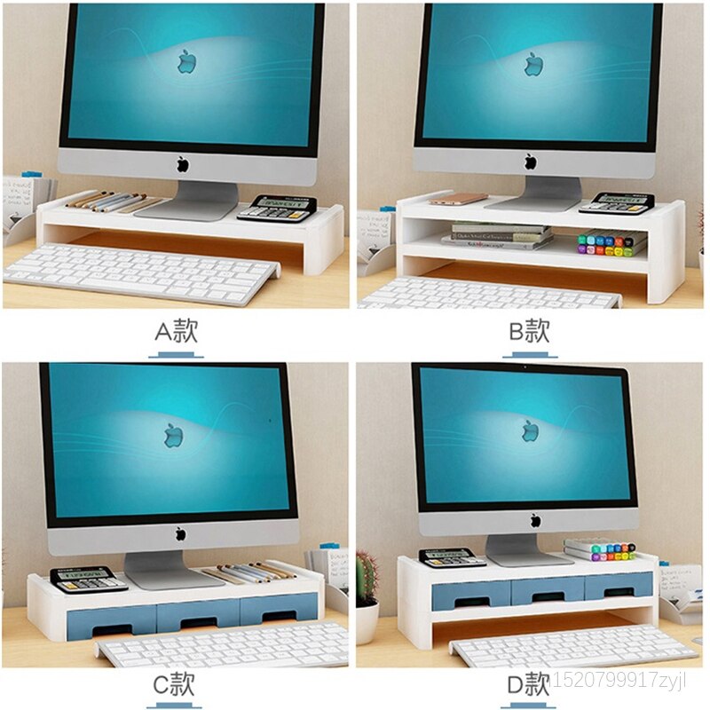 3 Layers Multifunctional Desktop Computer Keyboard Lockers Office Desktop Storage Box Pen Holders Stationery Books Bookshelves