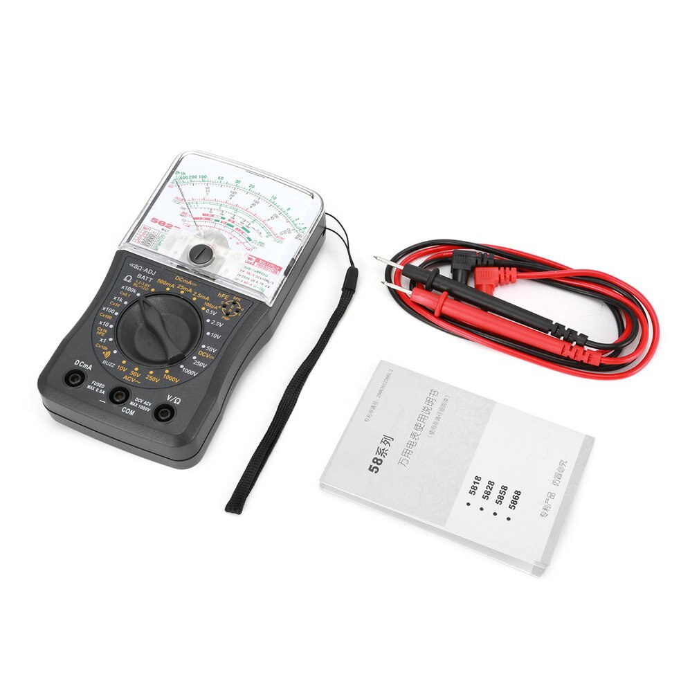 Mini multimètre analogique tenu dans la main voltmètre ca/cc ampèremètre résistance continuité capacité batterie dB testeur de capacité