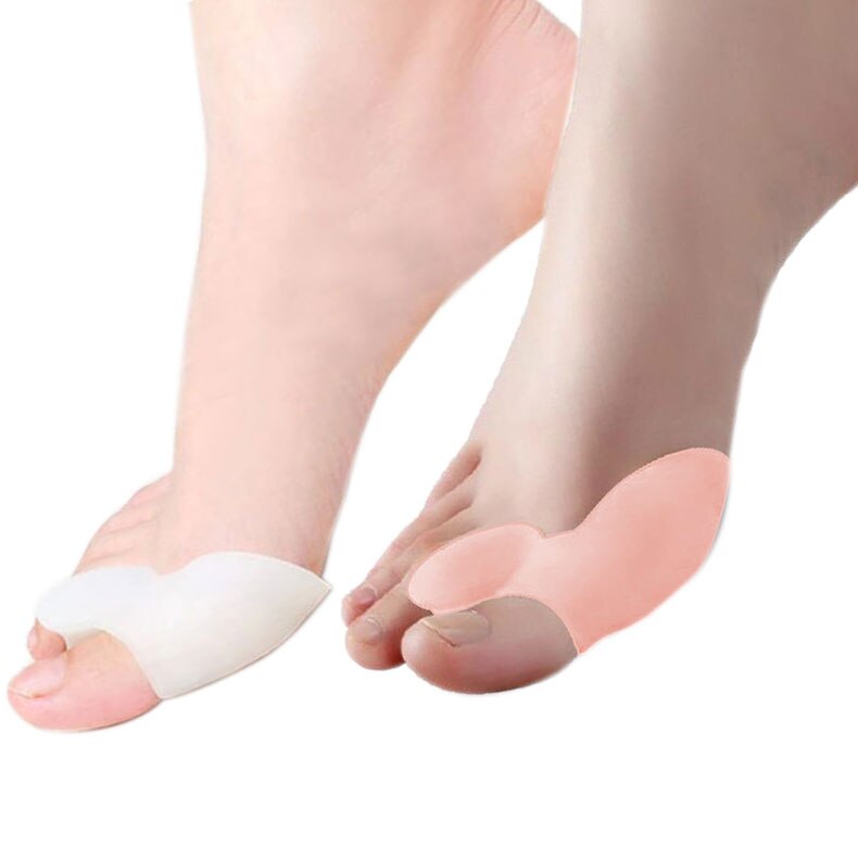 1 Paar Teenseparators Spacer Stijltang Duim Vinger Grote Voeten Apparaat Pad Teen Pads Duim Valgus Corrector Relief Voet Bunion w1