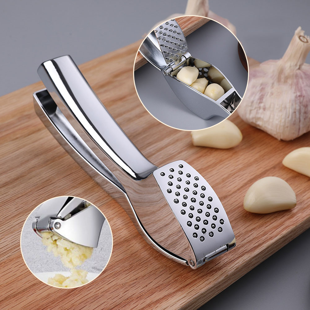 Presse-ail écrasé manuellement, Machine à broyer l'ail, poignée ergonomique portative, cuisson antirouille, broyeur de gingembre, outils de cuisine