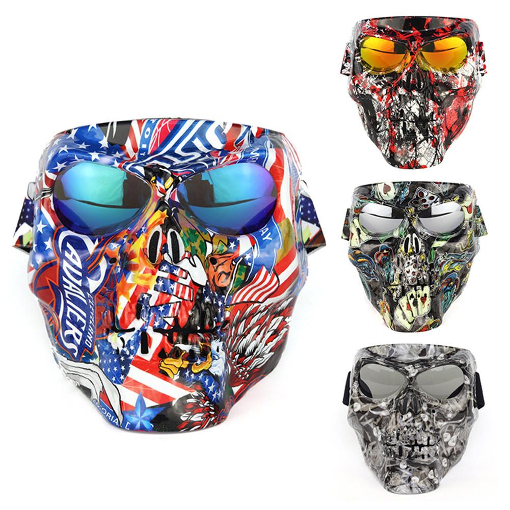 Masque de casque facial, lunettes détachables de Jet Ski, lunettes de Scooter, de Skate, de Motocross, de moto