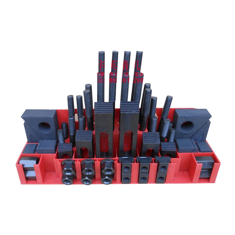Milling Machine Clamping Set 58pcs Mill Clamp Kit Vice M12 Universal Fixture Screw Set Pressure Plate Processing Parts