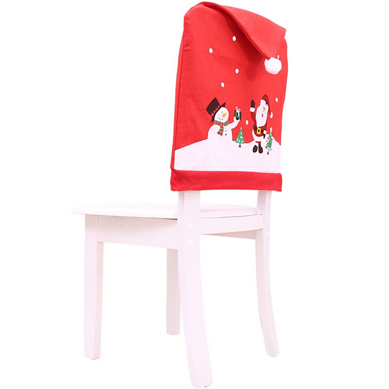 Kerst Decoratie Stoelhoezen Eetkamerstoel Seat Kerstman Thuis Party Decor Doek