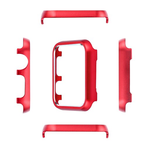 Horlogehoesje voor apple watch  se 6 5 4 3 2 1 highlight case 38mm 42mm nieuwste model hoesje transparante beschermhoes voor apple watch 4 44mm 40mm: Rood / 44mm voor 4 5 6 se