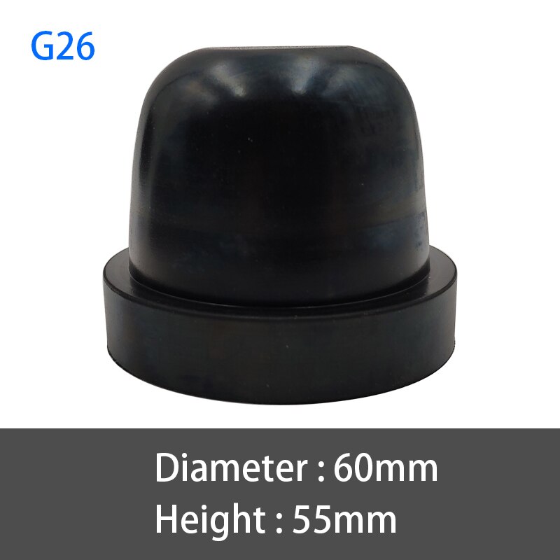 2 stk bil led lys hovedlys støvdeksel skjult xenon lys gummipakning cap deksel hodelykt bil styling  h4 h1 h7 d2h h11 h8 hb3: G26-60mm