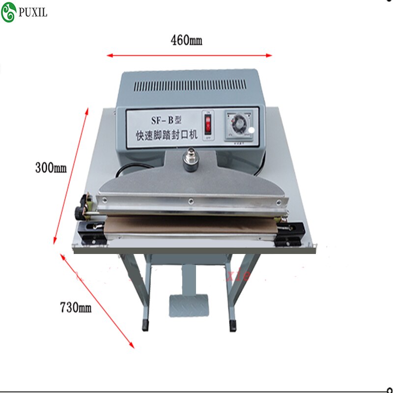 SF-300 Foot Type Sealing Machine Shrink Film Cutting Machine Quick Sealing Machine Simple Mouth Sealing Machine