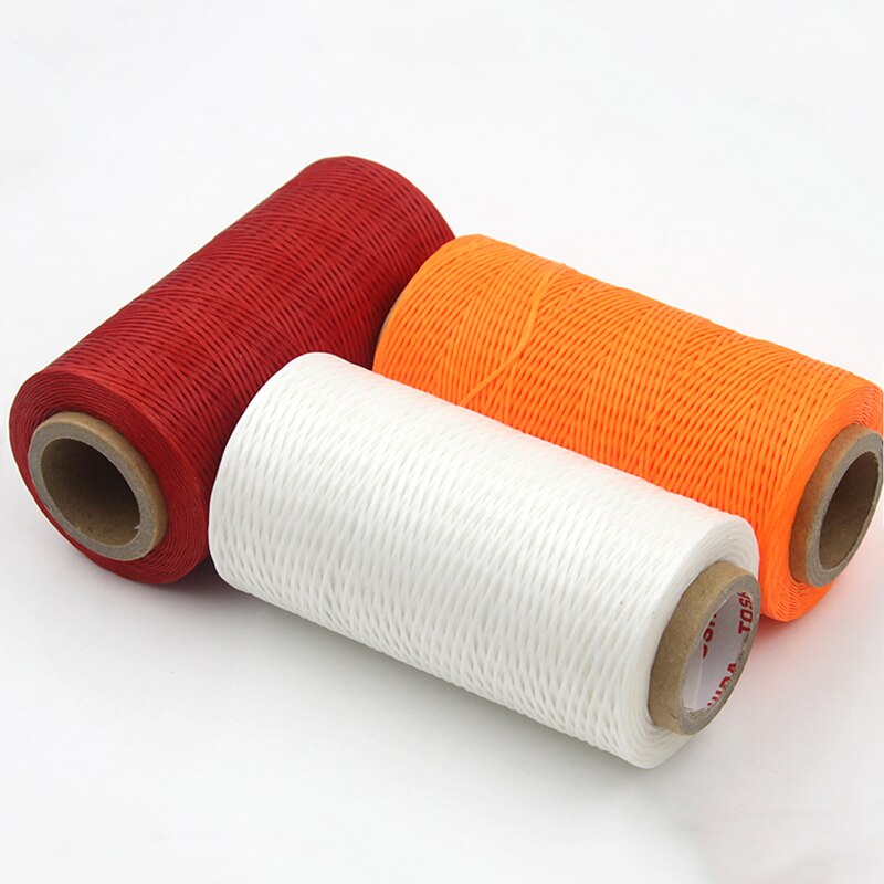 Jiwuo encerado fio 150d 1mm mão costura cabo para couro diy artesanato ferramenta 250m diy artesanato ferramentas de linha costura couro