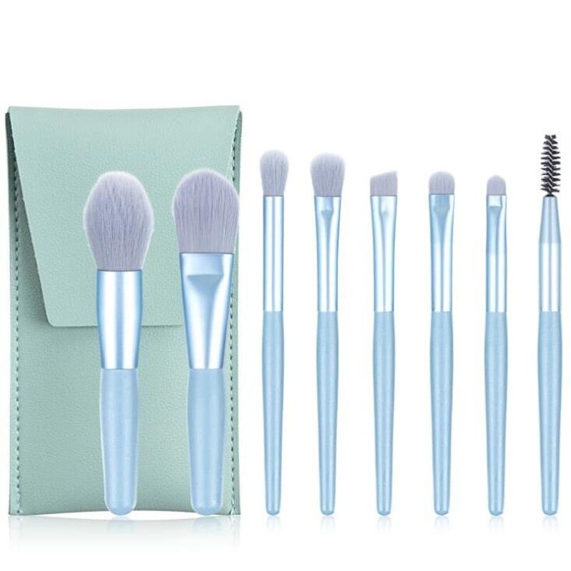 8 Mini-machen-hoch-pinsel für lidschatten, wimpern, augenbrauen, Rouge, Stiftung und puder – Schönheit-Werkzeug: 3