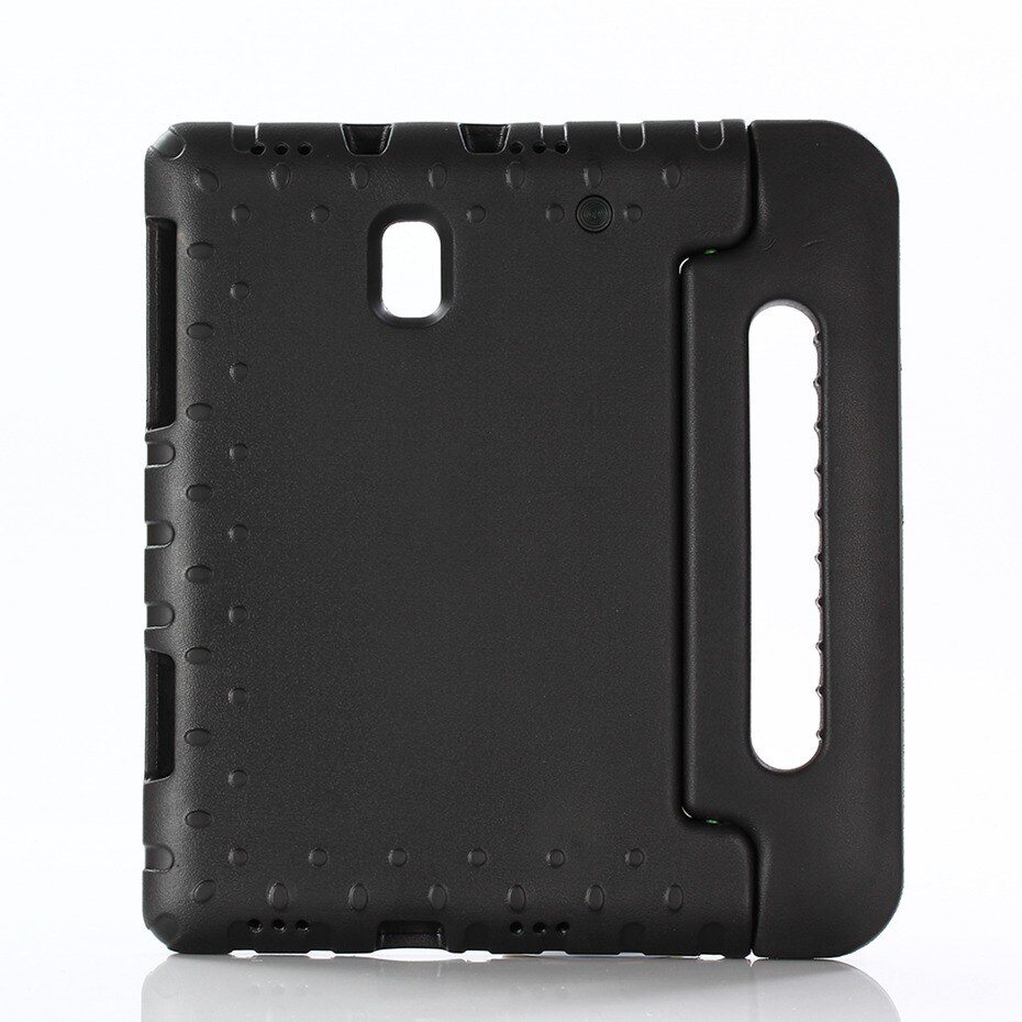 Capa de eva resistente a impacto para crianças, capa de segurança não tóxica para samsung galaxy tab a a2 10.5 polegadas 2018 sm t590 t595 t597 com suporte corpo inteiro: Preto