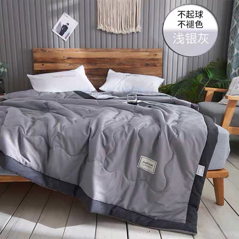 Sf Pure Kleur Stijl Quilt Gevuld Beddengoed Filler Luxe Zomer Dekbed Trooster 200*230Cm Lente Herfst Dekbed deken: Licht Geel / 110CM   150CM  0.7KG