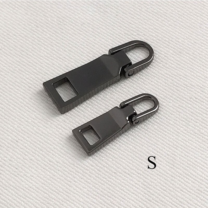 1PC Staccabile 3 #5 # Metallo Cursori E Ganci per Chiusure Lampo Estrattori cerniera lampo kit di Riparazione Chiusure Lampo Tirare per Sacchetti di Indumento di CUCITO Fai DA Te artigianato: nero S