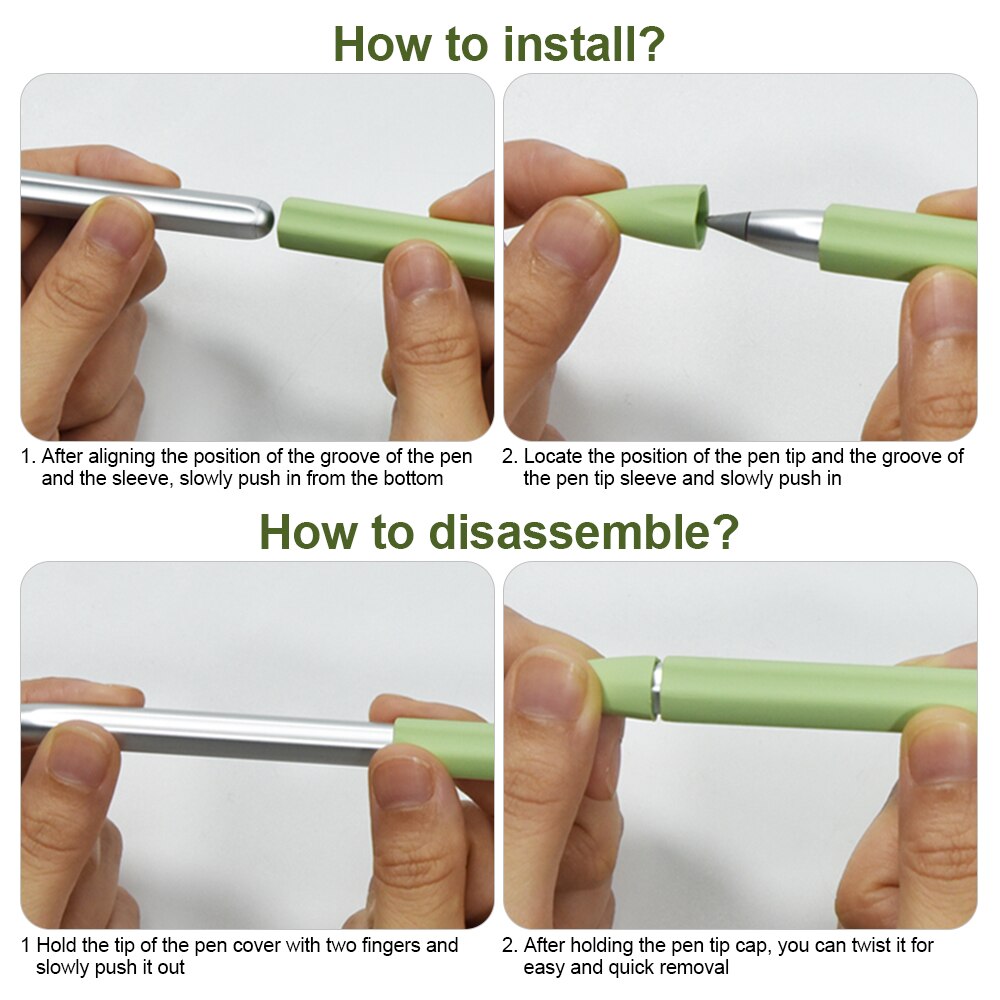 Funda protectora de silicona antiarañazos para Huawei m-pencil, 8 colores, accesorios para bolígrafo, Stylus Pen