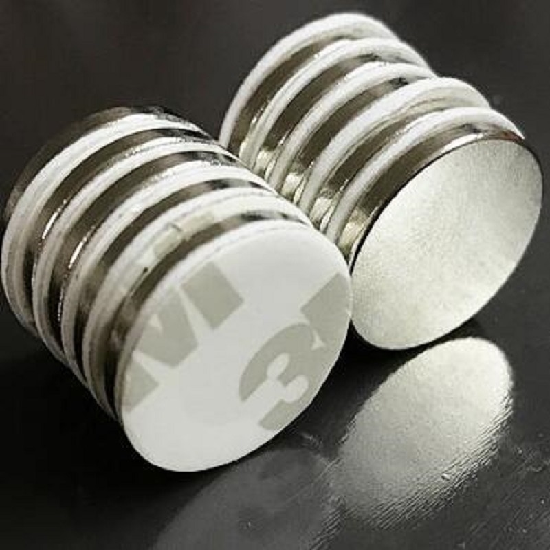 Neodymmagnet med 3m lim liten blokk super sterk fast magnetisk teip bar mini kjøleskap magnet