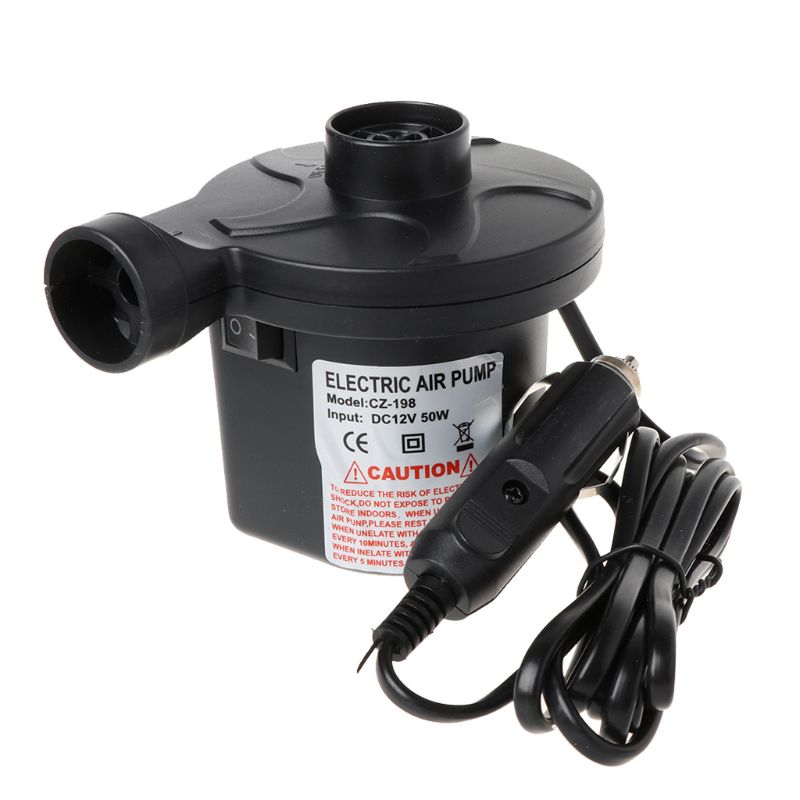 Electric Air Pump Portable Air Mattress Pump Inflator Deflator For Inflatables For Car