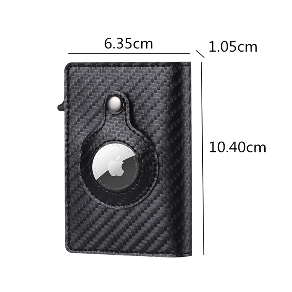 2025 Voor Apple Airtag Portemonnee Mannen Koolstofvezel Mode ID Creditcardhouder Rfid Slanke Airtag Slide Portemonnee Cardholde