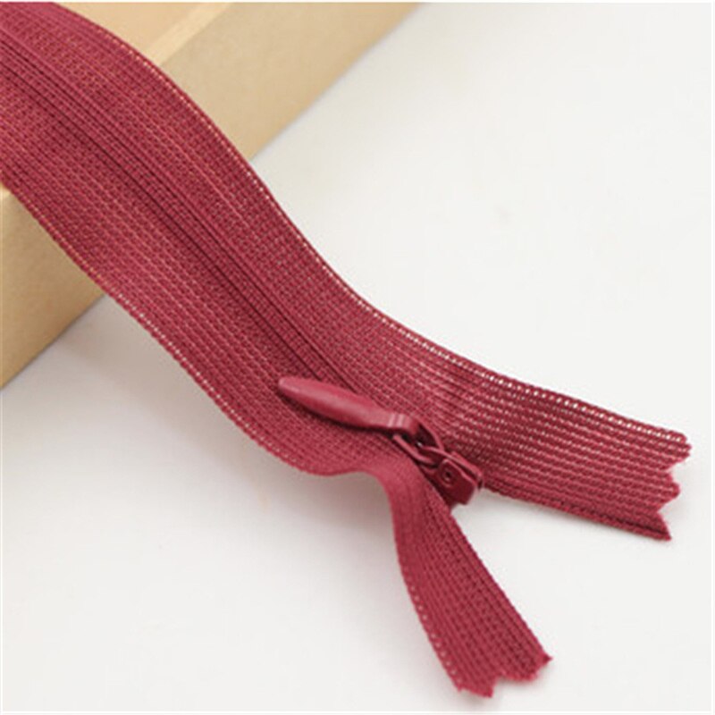 60cm cremalleras invisibles DIY Nylon bobina cremallera para costura ropa cojín herramienta cojín sastre: 06