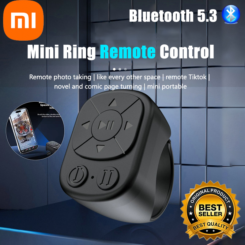 Xiaomi Auto Clicker Remote Control Page Turner Automatic Continuous Click Device Wireless Selfie Button Scrolling Button Ring