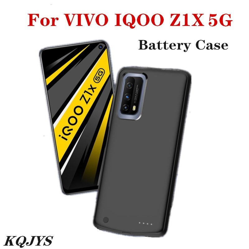 Kqjys 6800Mah Portable Backup Battery Charger Gevallen Voor Vivo Iqoo Z1X Powerbank Batterij Opladen Cover Voor Iqoo Z1X Batterij case