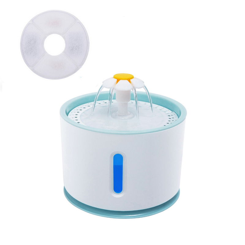 Automatic Water Fountainer Pet Cat Dispenser USB LED 2.4L Ultra Quiet Dog Drinking Bowl Drinker Feeder Bowl Pet Drinking Feed: B1 filter