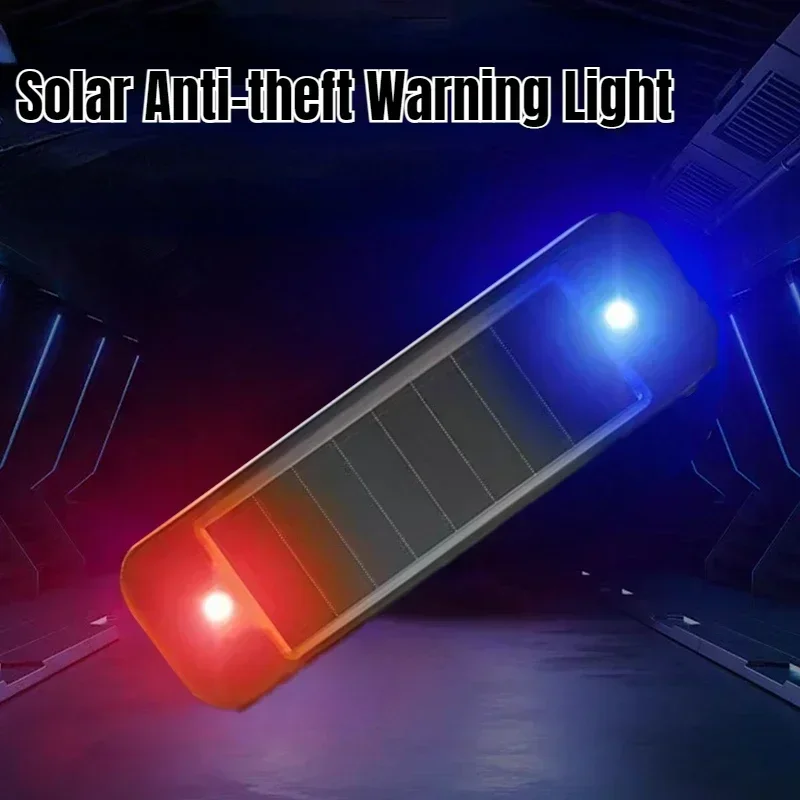Mini lampe LED solaire à iode pour voiture, moto, véhicule électrique, feu arrière de vélo, stroboscope anti-arrière, nuit