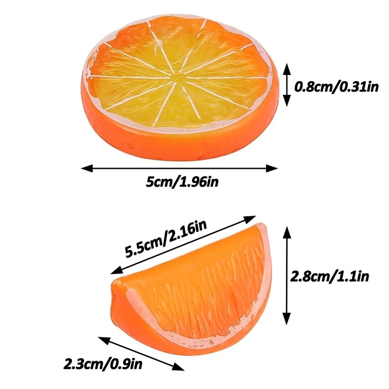 6 pezzi fondali fotografia di limone finto puntelli fette di lime artificiali sfondi fotografici imitazione frutta decorazioni per la tavola da cucina
