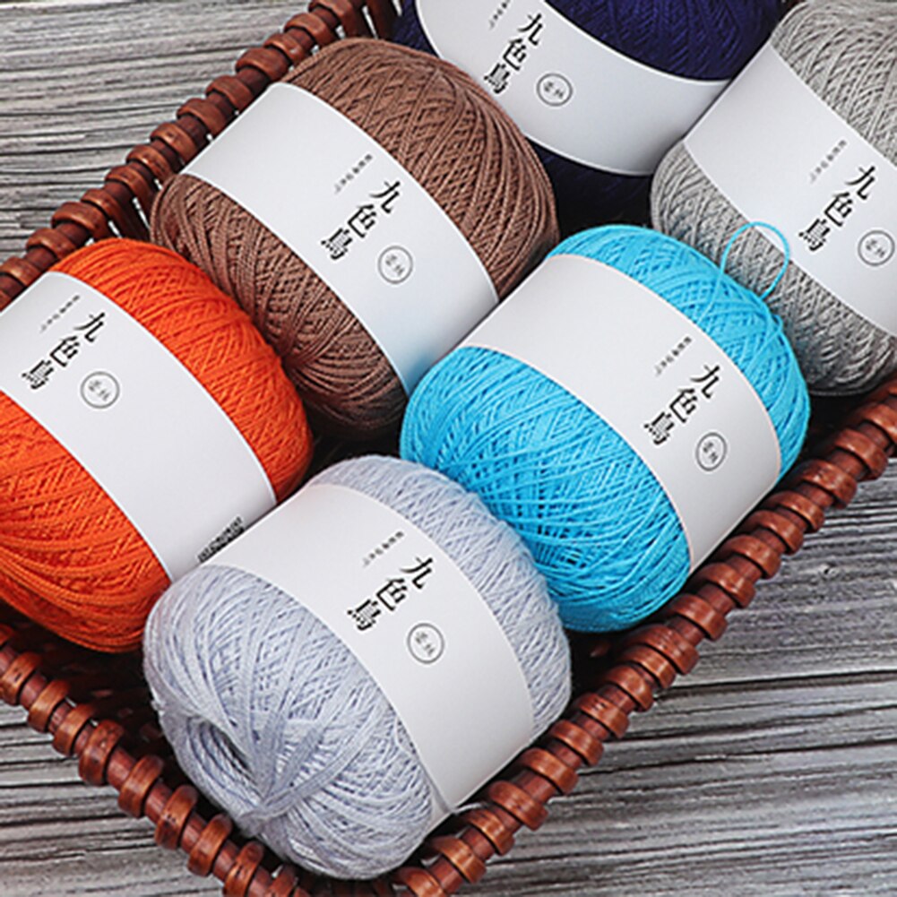 1 Roll Two Strands Soft Cotton Rope DIY Knitting Weaving Twine Thread Cord Yarns Scarf Sweater Eco-friendly