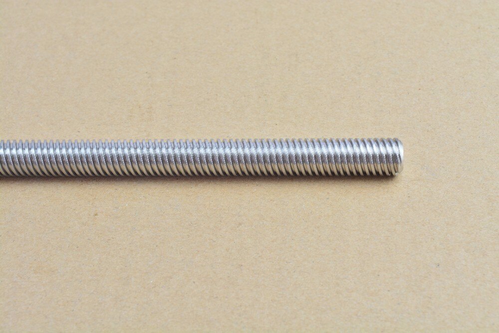 304 rustfrit stål  t12 skruelængde 150mm stigning 2mm 3mm bly 4mm 8mm 10mm 12mm 14mm 20mm trapesformet spindel uden møtrik