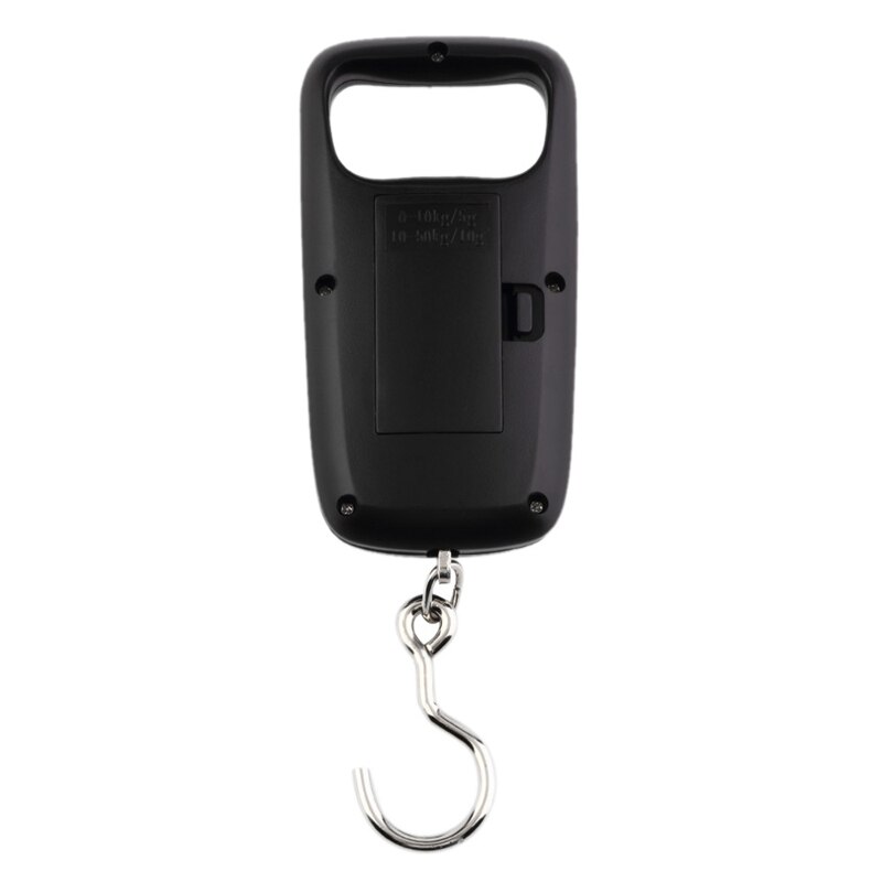 Balanza Digital con gancho LCD de 50kg de doble precisión, Mini equipaje de pesca portátil, bolsillo, balanza electrónica de mano