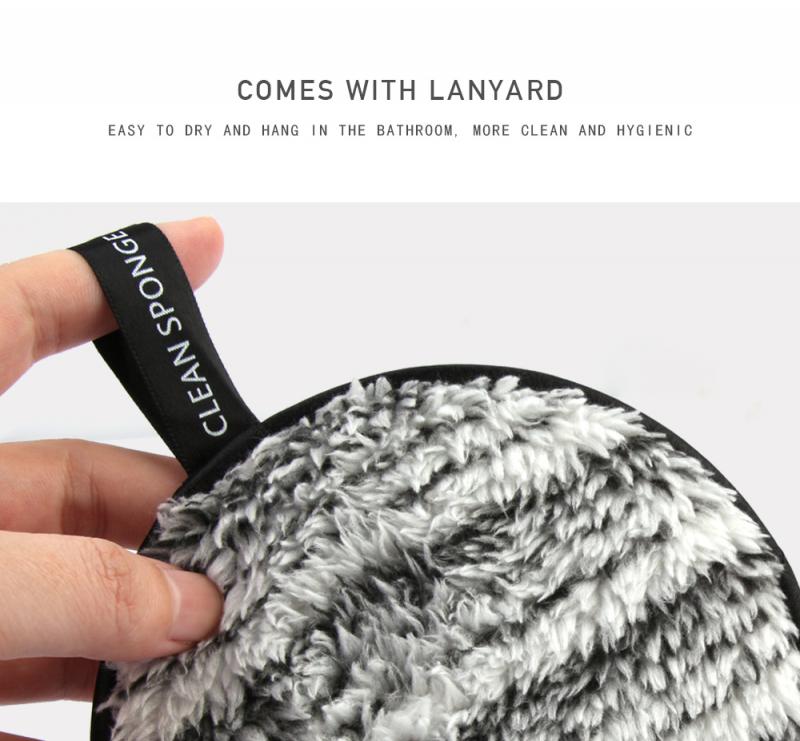 Lazy Double-sided Microfiber Face Cleaner Makeup Remover Sponge Puff Towel Plush puff Cleansing Cloth Pads