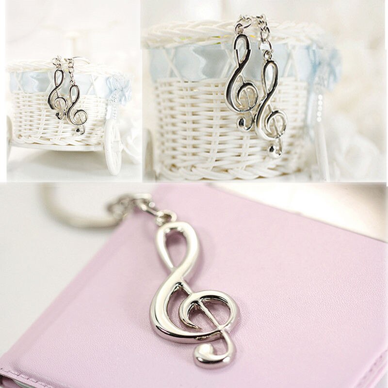 Cool Musical Note Key Ring Keyfob Keyring Music Symbol Keychain CN On Car