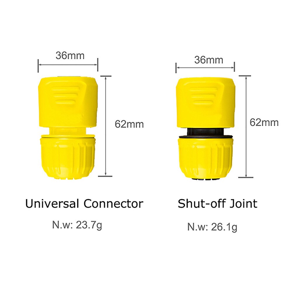 Slang Connector Set, Connector Slang End Connector Dubbele Slang Connectors Extender Slang Quick Connectors Voor 5/8 1/2 Inch