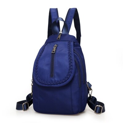 ¡Novedad de ! mochilas de nailon para mujer, bolsos de hombro tipo bandolera, multifuncional, informal, para mujer, pequeña bolsa de viaje, mochila: Dark blue