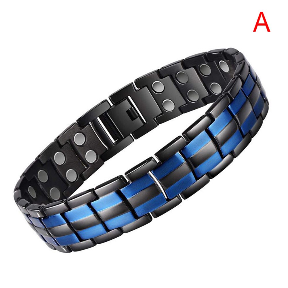 15Mm Rvs Magneet Armband Titanium Stalen Armbanden Energie Armbanden Voor Mannen Lxh: A