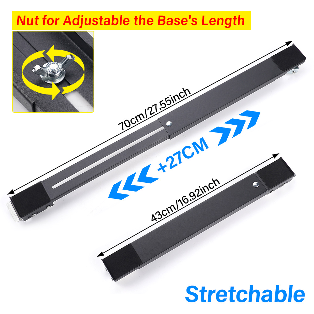 24 Wheel Movable Racks Mobile Roller Bracket Adjustable Washing Machine Stand Refrigerator Base Mount Universal Dryer Holder