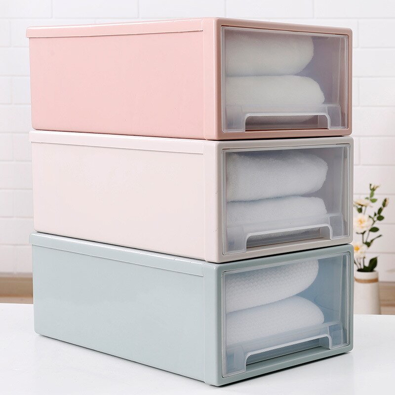 Grote kledingdoos, milieuvriendelijke, dikke plastic opbergdoos, multifunctionele lade, ondergoed, bh, sok, stropdas, make-up organizer