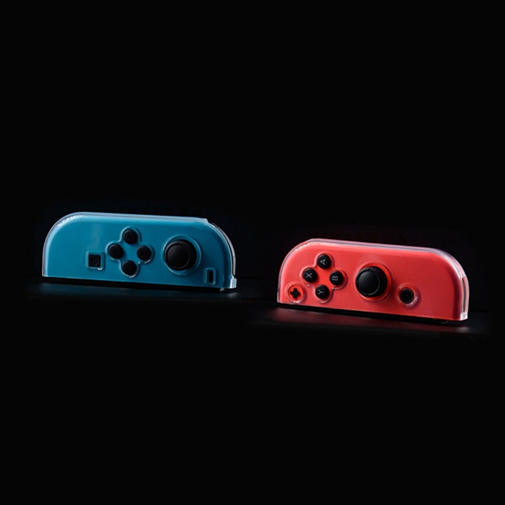 Clear Crystal Soft Tpu Beschermhoes Cover Skin Voor Nintend Schakelaar Ns Controller Joy-Con Transparant Clear Shell