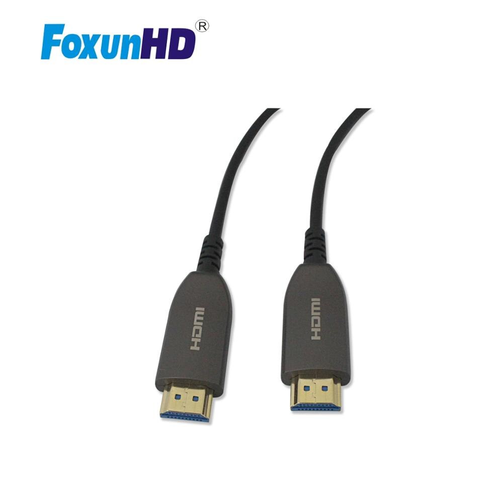 Foxun 10 m-300 m aoc ケーブル 18 5gbps 4 18k 60 60hz 4:4:4 uhd hdmi ケーブル 10 メートル