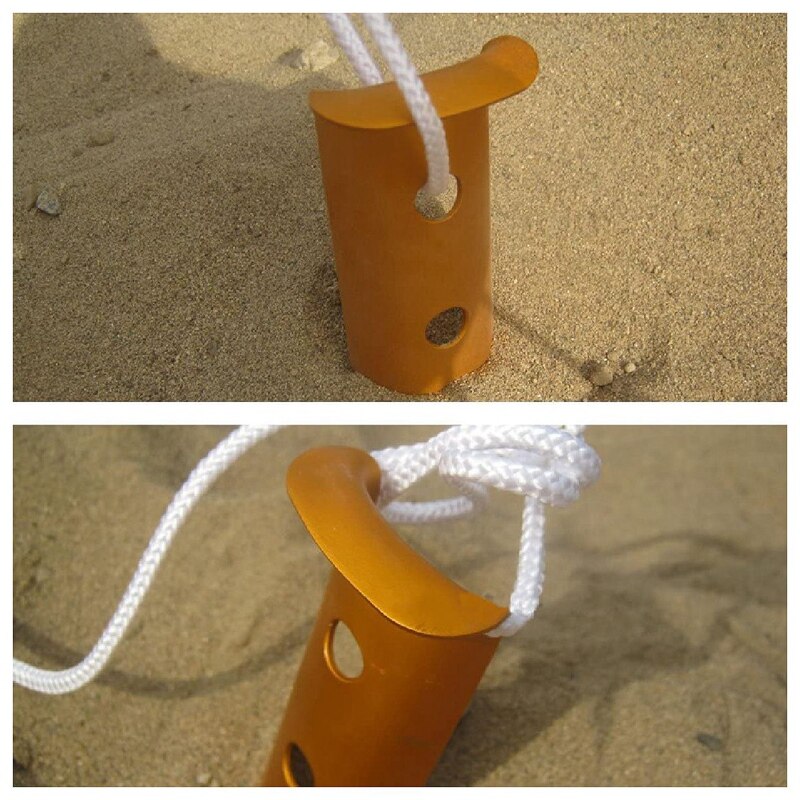 6 stk snø- og sandteltpinner pinner aluminiumslegering u-formede pinner teltspiker lette for campingturer