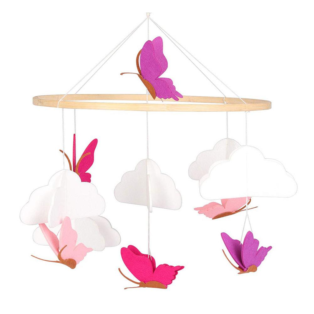 Babybedje Mobiele Vlinders In De Witte Wolken Baby Plafond Opknoping Nursery Decor Kamer Decoratie Fotografie Rekwisieten: C