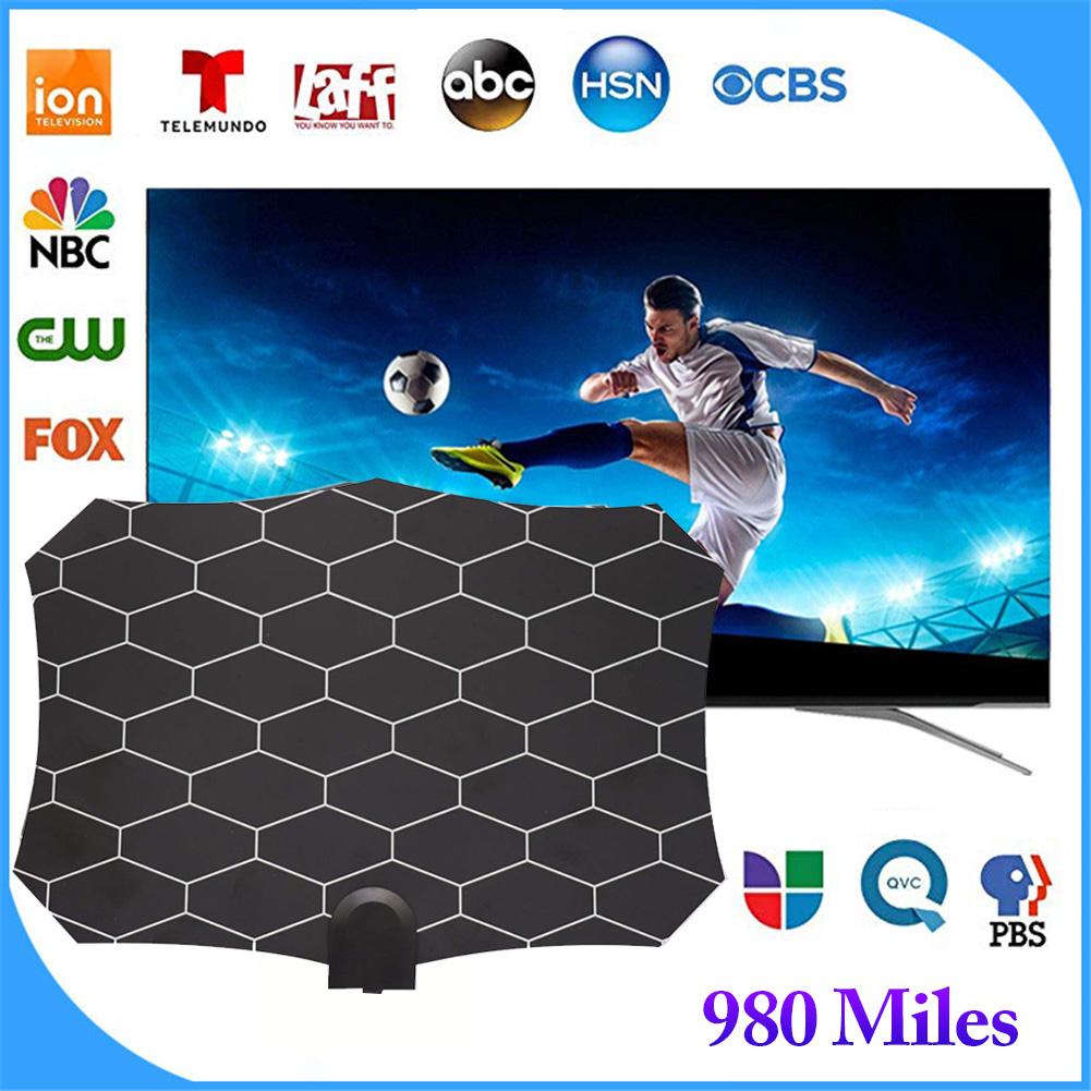 Antenna Digitale, Antenna TV Digitale HD Amplificata A Lunga Distanza Di 980 Miglia - Supporta Fire TV Stick 4K 1080p E Tutte Le TV Più Vecchie - Foto 7