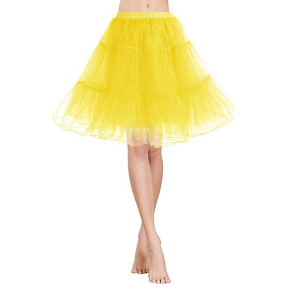 Colorful Girl&#39;s Tutu Net Petticoat Underskirt White Black Short Jupon Marriage Petticoats For Wedding Dress