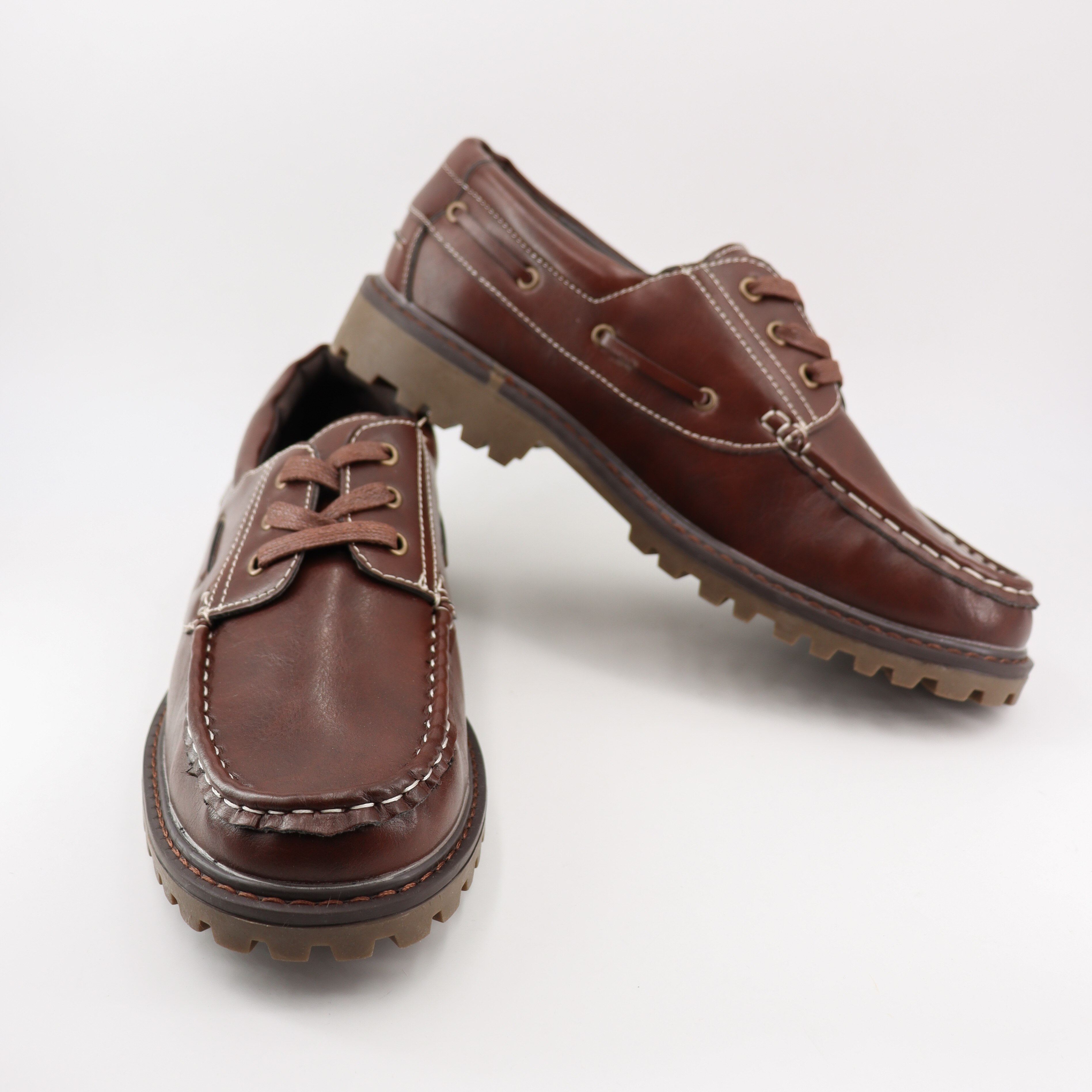 Hemera Studios nauticos hombre zapatos clasicos hombre PU mocasines cómodos casuales liso piel vegano con cordones multicor