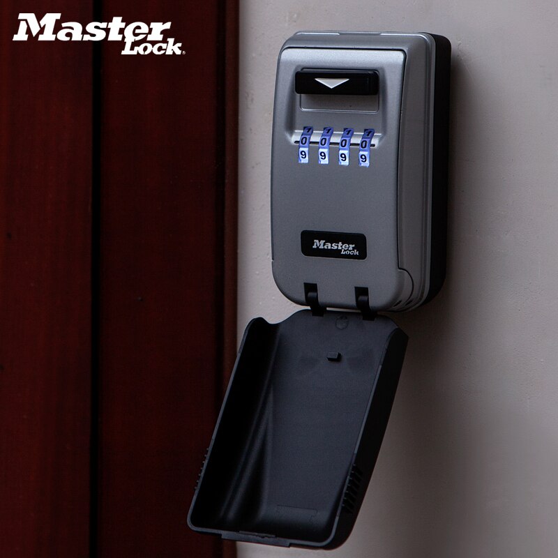 Master Lock Key Safe Box Outdoor Wall-mounted Keys Storage Box Night Glowing Password Lock Home Office Security Organizer Boxes