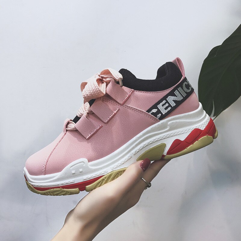 Sportskor för kvinnor ulzzang dragkedja bantningsskor kvinna fitness kvinnliga studenter badmintonskor sneakers