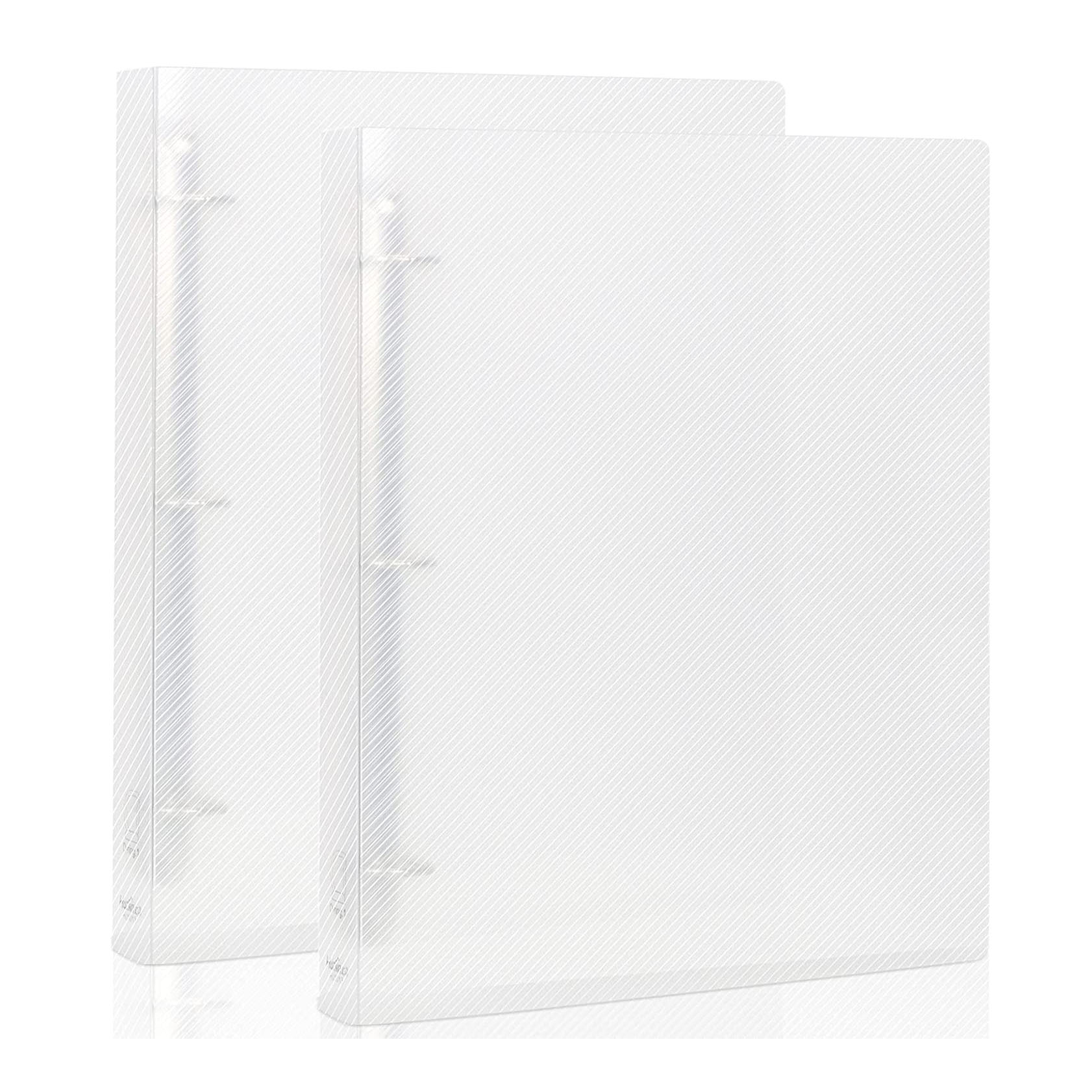 A4 Size 3 Ring Transparency Binder Cover Organizer Folder Holds 8.5&#39;&#39; x 11&#39;&#39; Paper, Clear View Binder D Ring for School, Office: Default Title