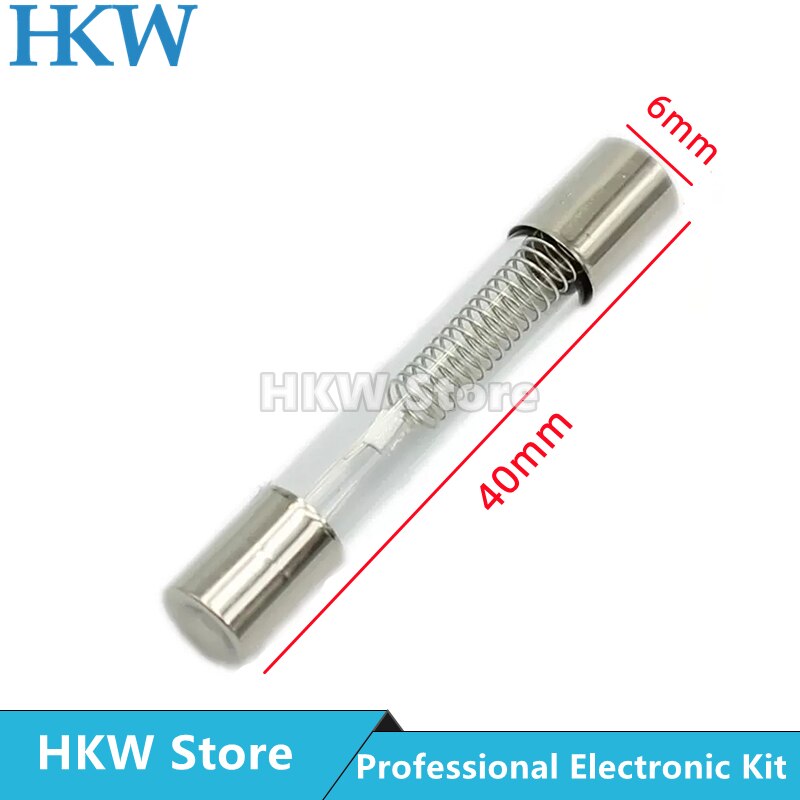 5KV Spezielle Mikrowelle Sicherung 6*40mm 0,65 A 0,7 A 0,75 A 0,8 A 0,85 A 0,9 EINE 1A 600MA Glasrohr Sicherung 5000V 6x40mm Hohe-Spannung Sicherungen