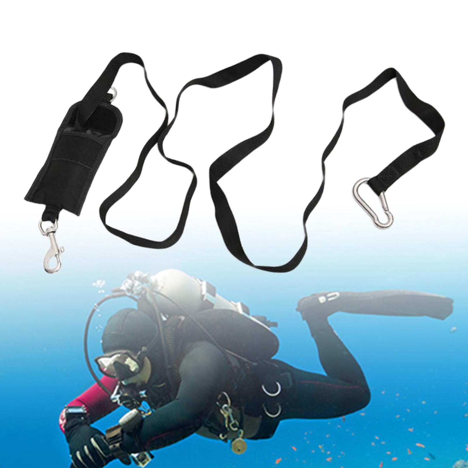 Duiken Buddy Lijn Met Swivel Snap Clips 2.2M Veiligheid Diver Duiken Touw Backplate Opknoping Riem
