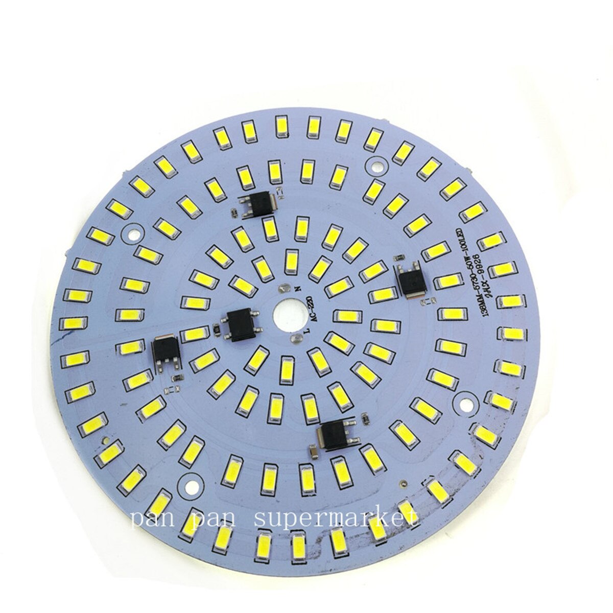 Led-lichtpaneel 50w 100 leds 138mm witte 220v hoogspanningsaandrijving gratis lichtpaneel 5730 chiplichtbron