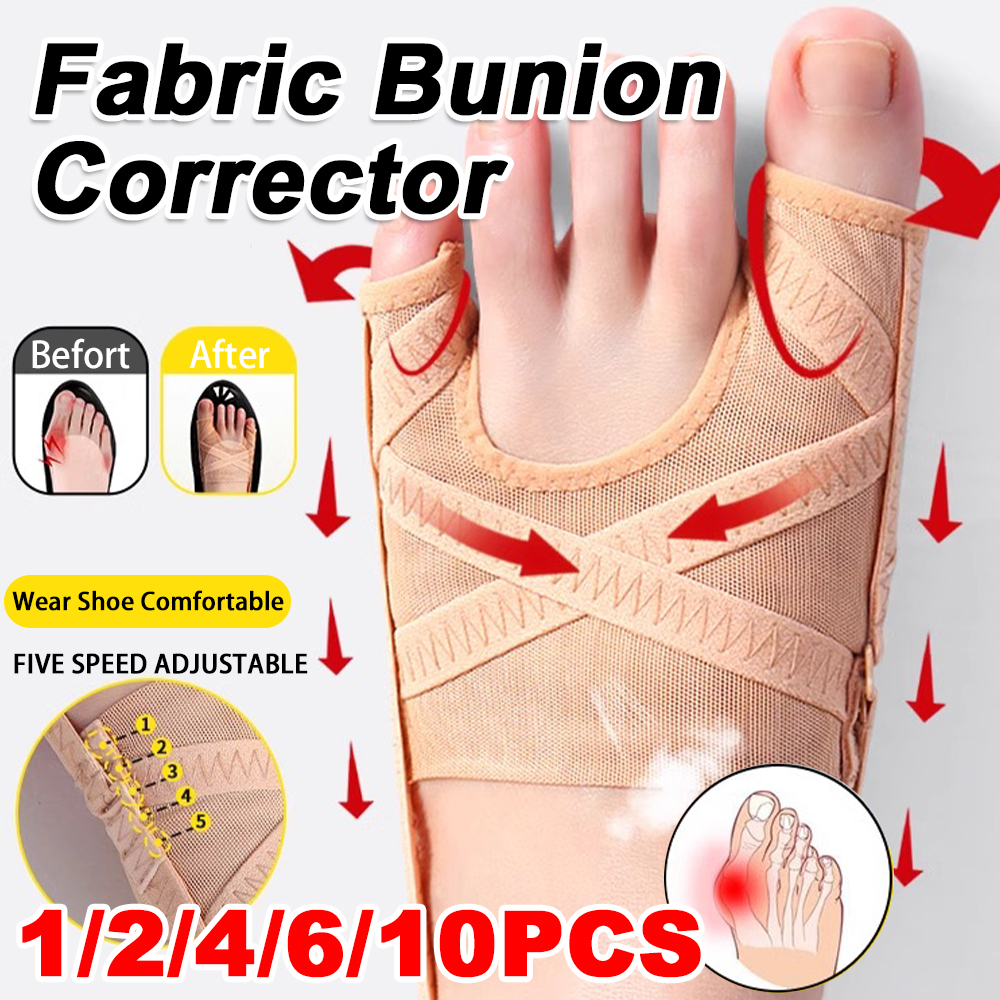 1/2/4/6/10Stck Zehenspreizer Hallux Valgus Ballen Korrektor Einstellbare Zehenspreizer Korrektor Linderung Fußschmerzen Sockenglätter
